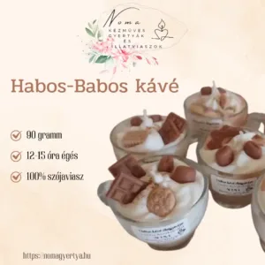 "Habos-babos kávé" illatgyertya