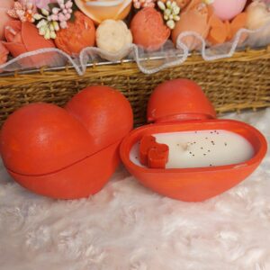 "Csupa szív" illatgyertya kerámiában